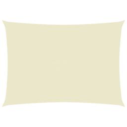 Berkfield Home Sunshade Sail Oxford Fabric Rectangular 6x8 m Cream in Beige - thumbnail 1