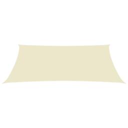 Berkfield Home Sunshade Sail Oxford Fabric Rectangular 6x8 m Cream in Beige - thumbnail 2