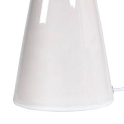 Wyld and Coco White Ceramic Table Lamp with Natural Rattan Shade - thumbnail 6