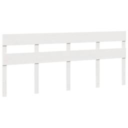 Berkfield Home Beautiful Bed Frame without Mattress White 180x200 cm Super King - thumbnail 5