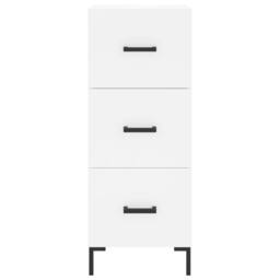 Berkfield Home Highboard White 34.5x34x180 cm Engineered Wood - thumbnail 6