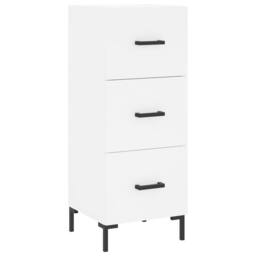 Berkfield Home Highboard White 34.5x34x180 cm Engineered Wood - thumbnail 5