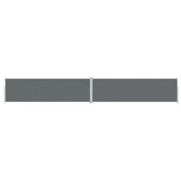 Berkfield Home Retractable Side Awning Anthracite 180x1200 cm in Black - thumbnail 2