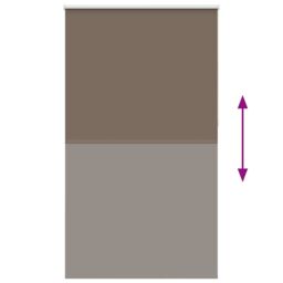 Berkfield Home Roller Blind Blackout Coffee 140x230 cm Fabric Width 136.6 cm Polyester in Brown - thumbnail 5