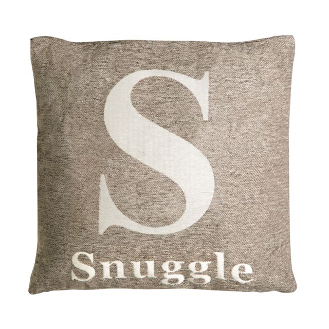 Orsina Snuggle Words Cushion in Natural - image 1