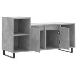 Berkfield Home TV Cabinet Concrete Grey 100x35x55 cm Engineered Wood - Size: 100 x 35 x 55 cm - thumbnail 6