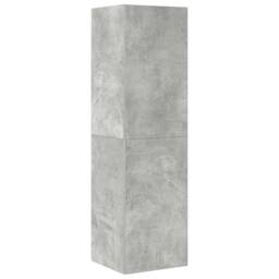 Berkfield Home Classic 4 Piece TV Cabinet Set Concrete Grey Engineered Wood - thumbnail 4