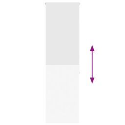 Berkfield Home Shower Roller Blind 60x240 cm Fabric Width 56 cm in White - thumbnail 5