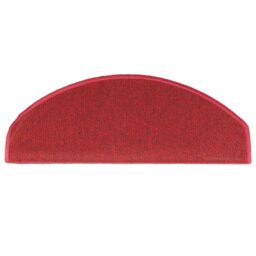 Berkfield Home Stair Mats 10 pcs 65x24x4 cm Bordeaux Red - Size: Medium - thumbnail 4