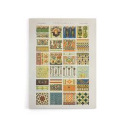 "Artery8 Renaissance Patterns Racinet Vintage Canvas Wall Art - Size: W18"" x H24""" - thumbnail 1