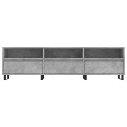 Berkfield Home TV Cabinet Concrete Grey 150x30x44.5 cm Engineered Wood - thumbnail 5