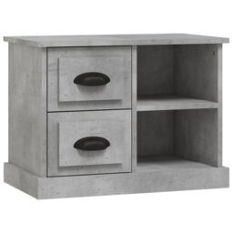 Berkfield Home Bedside Cabinet Concrete Grey 60x35.5x45 cm - thumbnail 2