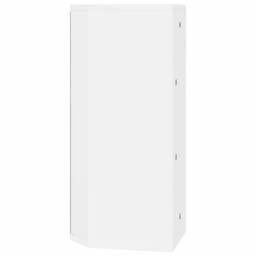 Berkfield Home Corner Bathroom Mirror Cabinet White 30x24x60 cm - Size: 30 x 24 x 60 cm - thumbnail 6