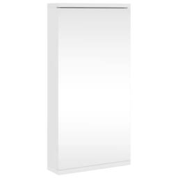 Berkfield Home Corner Bathroom Mirror Cabinet White 30x24x60 cm - Size: 30 x 24 x 60 cm - thumbnail 2