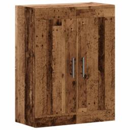 Berkfield Home Wall Mounted Cabinet Old Wood 69.5x34x90 cm Engineered Wood in Brown - thumbnail 2