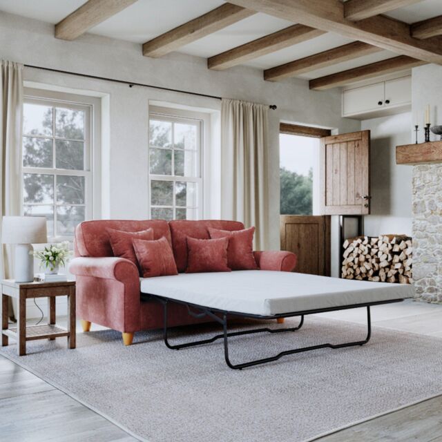 The Great Sofa Company Flora Sofa Bed Glory Deep Terra in Terracotta - image 1