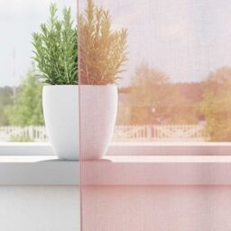 Berkfield Home Voile Curtains with Grommets 2 pcs Light Pink 140x140 cm - thumbnail 3