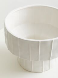 Orsina Ceramic White Vase, Versatile Pottery Vase, Compact & Lightweight Ceramic Vase For Artificial Flowers - thumbnail 5