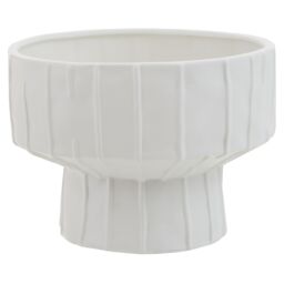 Orsina Ceramic White Vase, Versatile Pottery Vase, Compact & Lightweight Ceramic Vase For Artificial Flowers - thumbnail 1