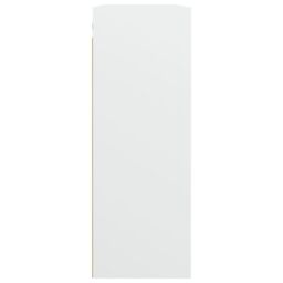 Berkfield Home Hanging Wall Cabinet White 69.5x32.5x90 cm - thumbnail 6