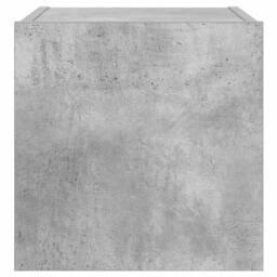 Berkfield Home TV Wall Cabinet with LED Lights Concrete Grey 30.5x35x30 cm - thumbnail 9