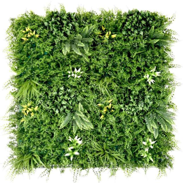Ark Mat Beacon Fern Artificial Plant Wall Panel 1x1m - Indoor & Outdoor in Green - image 1