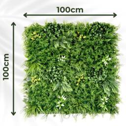 Ark Mat Beacon Fern Artificial Plant Wall Panel 1x1m - Indoor & Outdoor in Green - thumbnail 2
