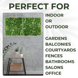Ark Mat Beacon Fern Artificial Plant Wall Panel 1x1m - Indoor & Outdoor in Green - thumbnail 4