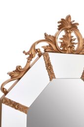 Orsina Milana Wall Mirror with Gold Resin Frame - thumbnail 3