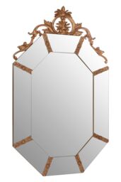 Orsina Milana Wall Mirror with Gold Resin Frame - thumbnail 2