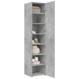 Berkfield Home Highboard Concrete Grey 40x42.5x185 cm Engineered Wood - thumbnail 3