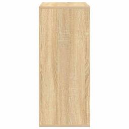 Berkfield Home Decorative Book Cabinet Sonoma Oak 60x30x71.5 cm Engineered Wood in Light Tan - thumbnail 5