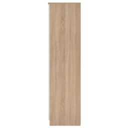 Ready Assembled 2 U Lucca Tall 2 Drawer Tiple Mirror Wardrobe (Ready Assembled) in Light Oak - Size: Large - thumbnail 3