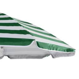 Harbour Housewares Metal Beach Parasol with Grey Base 1.8m in Green - thumbnail 4