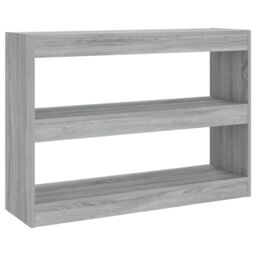 Berkfield Home Book Cabinet/Room Divider Grey Sonoma 100x30x72 cm - Size: 100 x 30 x 72 cm - thumbnail 2