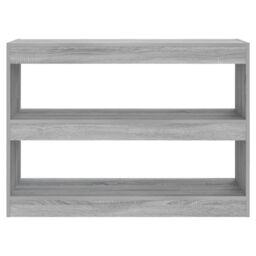 Berkfield Home Book Cabinet/Room Divider Grey Sonoma 100x30x72 cm - Size: 100 x 30 x 72 cm - thumbnail 3