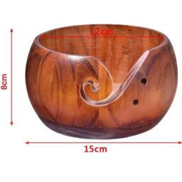 Kelvenix Knitting Crochet Holder Yarn Wool Storage Organizer Tool in Brown - thumbnail 2