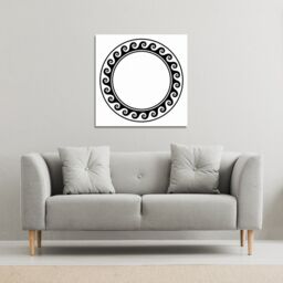 Benjamin Tate Design Decorative Egyptian (Canvas Print) / 61 x 61 x 4cm in Natural - Size: 61 x 61 x 4 cm - thumbnail 1