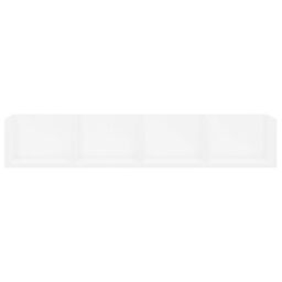 Berkfield Home CD Wall Shelf White 100x18x18 cm Engineered Wood - Size: 100 x 18 x 18 cm - thumbnail 4