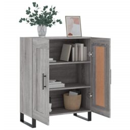 Berkfield Home Sideboard Grey Sonoma 69.5x34x90 cm Engineered Wood - thumbnail 4