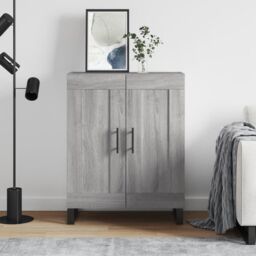 Berkfield Home Sideboard Grey Sonoma 69.5x34x90 cm Engineered Wood - thumbnail 1