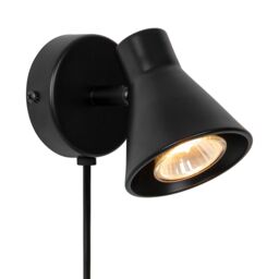 Nordlux Modern Indoor Wall Light Black Metal GU10 Adjustable Head - No, IP20 - thumbnail 2