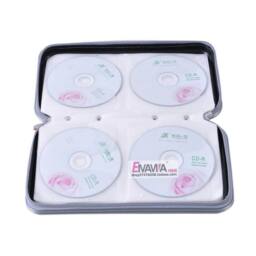 NESTLUNE CD DVD Carry Case Disc Storage Holder in Red - thumbnail 4