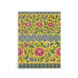 "Artery8 Owen Jones Colourful Ornamental Flower Pattern Canvas Wall Art Print in Yellow - Size: W12"" x H16""" - thumbnail 1
