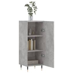 Berkfield Home Sideboard Concrete Grey 34.5x34x90 cm Engineered Wood - thumbnail 4