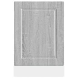 Berkfield Home Dishwasher Panel Porto Grey Sonoma 45x1, 5x67 cm Engineered Wood - thumbnail 4