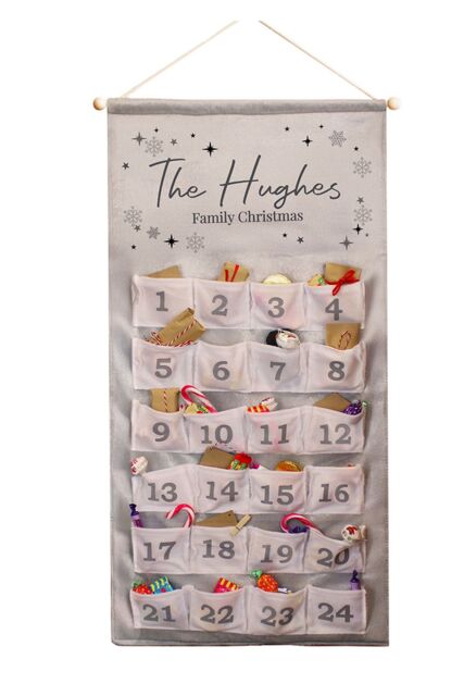 Personalised Memento Company Personalised Family Advent Calendar in Grey - image 1