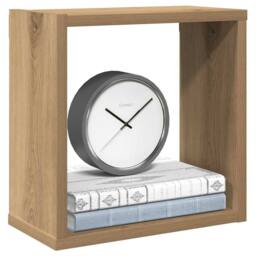 Berkfield Home Wall Cube Shelves 2 pcs Artisan Oak 30x15x30 cm Engineered Wood in Brown - Size: 30 x 15 x 30 cm - thumbnail 2