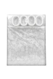 Neel Blue Pebbles Pattern 3D Effect PEVA Shower Curtain in Clear - Size: 180 cm width x 180 cm drop - thumbnail 6