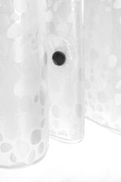 Neel Blue Pebbles Pattern 3D Effect PEVA Shower Curtain in Clear - Size: 180 cm width x 180 cm drop - thumbnail 4